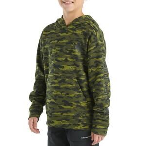 Carhartt Long Sleeve Camouflage Graphic Sweatshirt Size XL 18-20 PullOver Hoodie